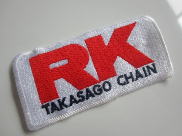 【中古】RK TAKASAGO CHAIN 部品 メーカー 長方形 ワッペン/刺繍 エンブレム バイク 自動車 45_画像2