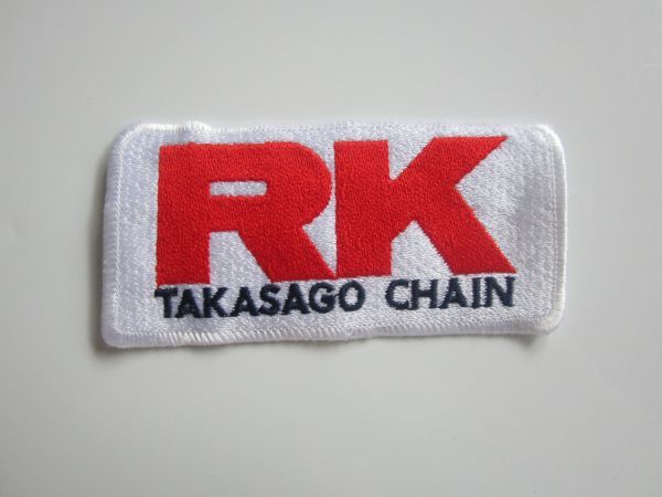 【中古】RK TAKASAGO CHAIN 部品 メーカー 長方形 ワッペン/刺繍 エンブレム バイク 自動車 45_画像3