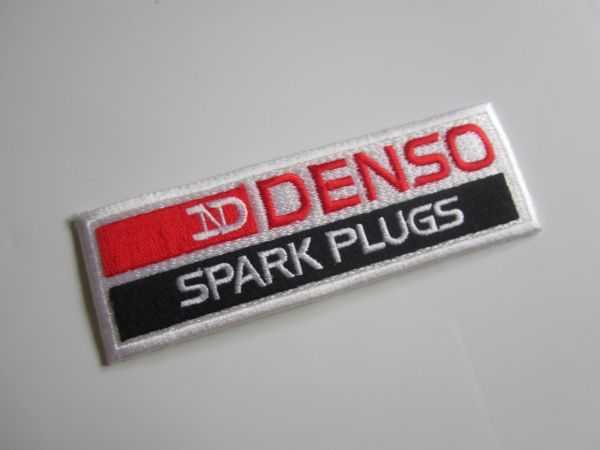 DENSO IRIDIUM デンソー スパークプラグ ロゴ マ－ク メーカー ワッペン/自働車 バイク パッチ F1 レーシング スポンサー 155_画像1