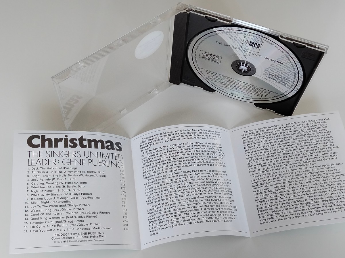 【リマスター独盤】The Singers Unlimited / Christmas CD MPS GERMANY 821 859-2 72年名盤,シンガーズ・アンリミテッド,Gene Puerling_画像4