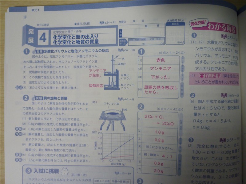 ★試験・効率★ 2022年版 単元の確認 理科 2年 〈大日本図書〉 【教師用】_画像5