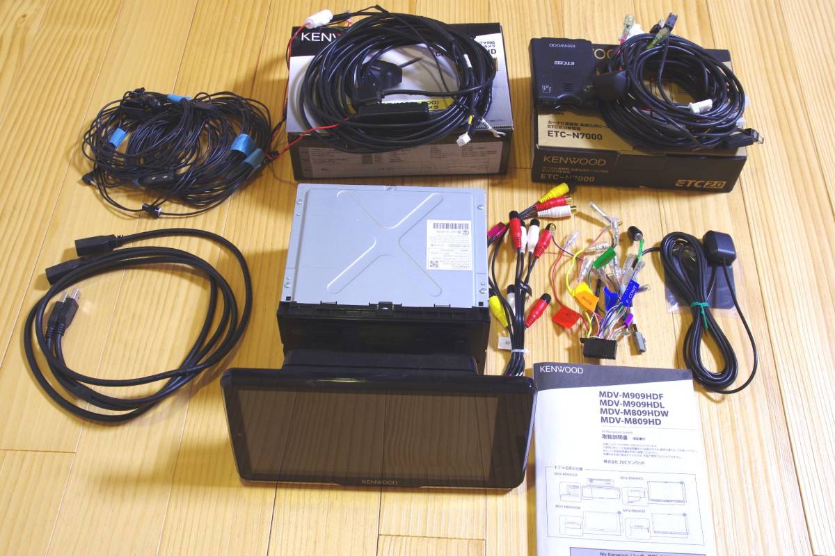 彩速ナビ KENWOOD MDV-M909HDF 2022年製 カメラCMOS-C740HD ETC-N7000