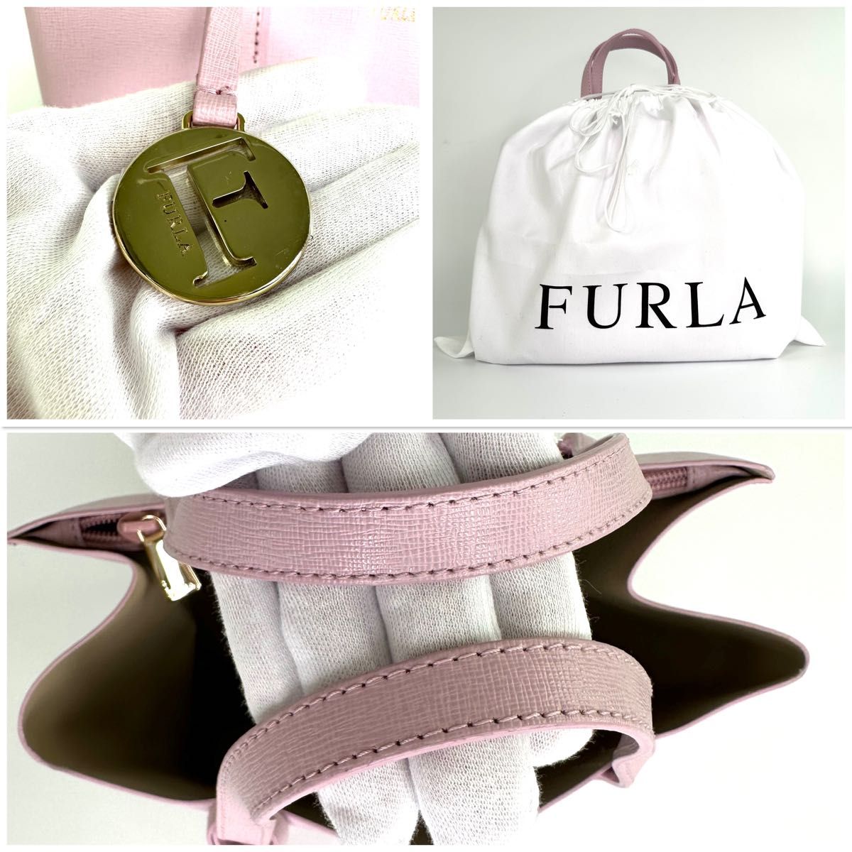 極美品 FURLA フルラ サリーS トートバッグ ハンドバッグ