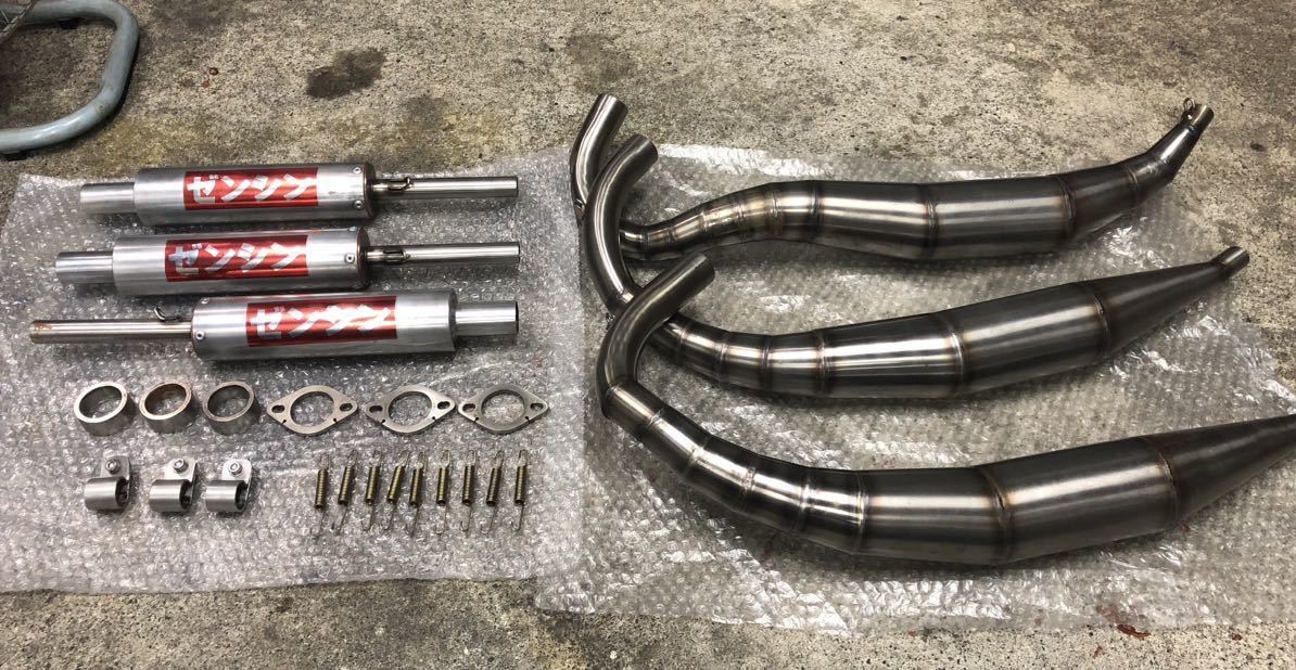 350SS KH250 250SS クロスチャンバー ステンレス(マフラー本体(社外
