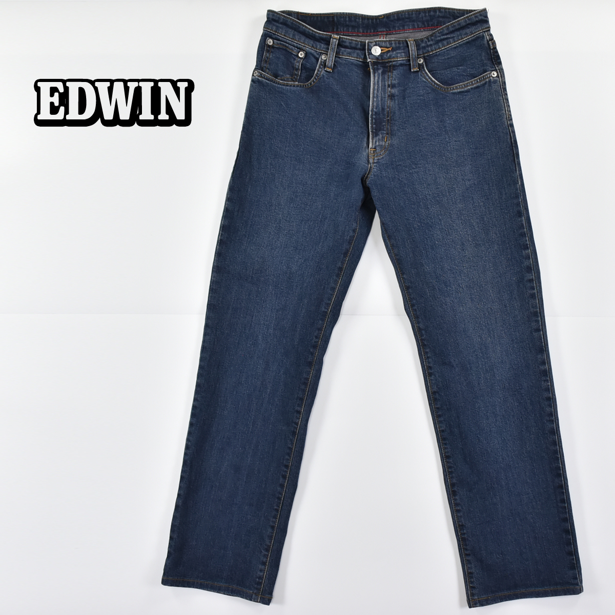 EDWIN Edwin * сделано в Японии ED503F Flex распорка High Power стрейч Denim джинсы брюки индиго мужской 32