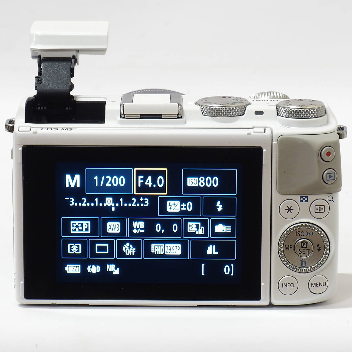 Canon EOS M3 White EF-M 15-45mm F3.5-6.3 IS STM APS-C 2420万画素