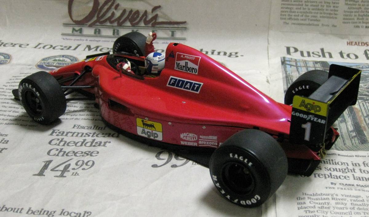 * распроданный *EXOTO*1/18*Ferrari 641/2 #1 Standox Monza красный 1990 French GP*Alain Prost*100. память ≠BBR