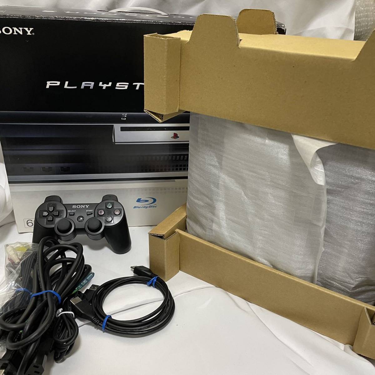 【 FW1.10 美品 】 PS3 初期型 60GB CECHA00 本体 外箱 プレステ3 PlayStation 動作良好 完動品  プレイステーション3 PS2 1 ブラック 1円