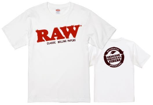 ◆送料無料◆新品　RAW 正規品　ロゴTシャツ　手巻きタバコ　半袖Tシャツ ホワイト　XLサイズ