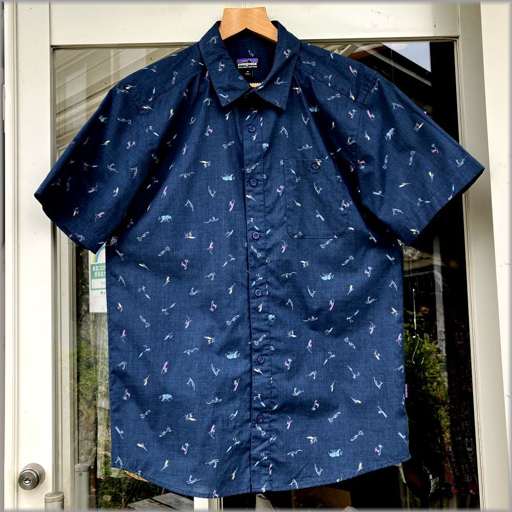 見事な パタゴニア patagonia Go To Shirt アロハ シャツ billard