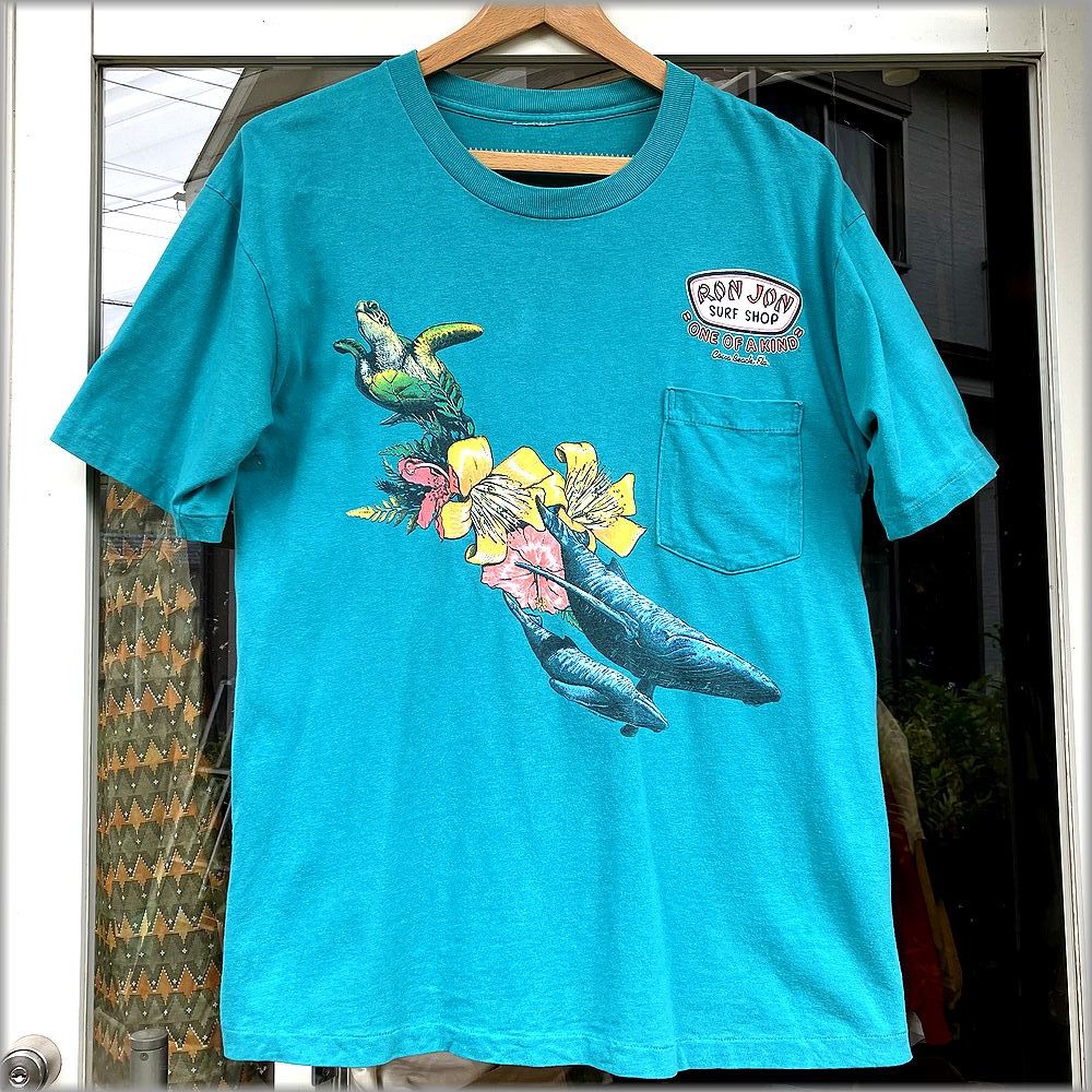 ★RON JON　ロンジョン　90s　胸ポケット　Ｔシャツ★検 ビンテージ オールドサーフ サーフィン 古着 80s アメリカ_画像1