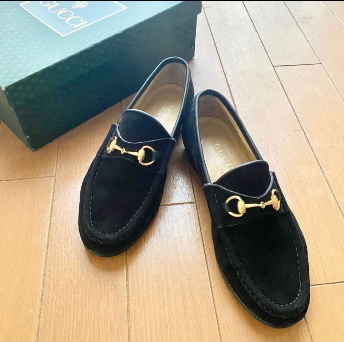 GUCCI グッチ ローファー スエード ブラック 黒   size 5cm