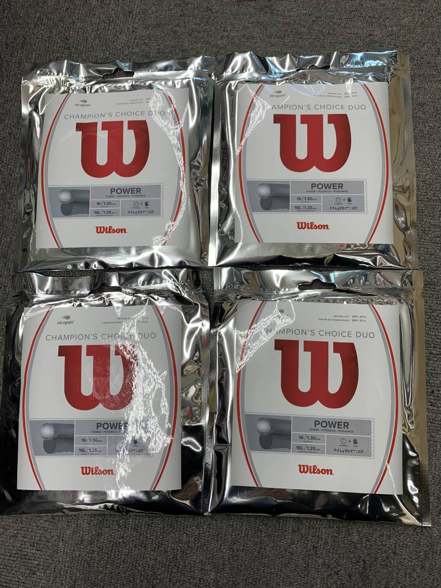 ウィルソン【国内正規品】チャンピオンズ チョイス デュオ ×4張セット