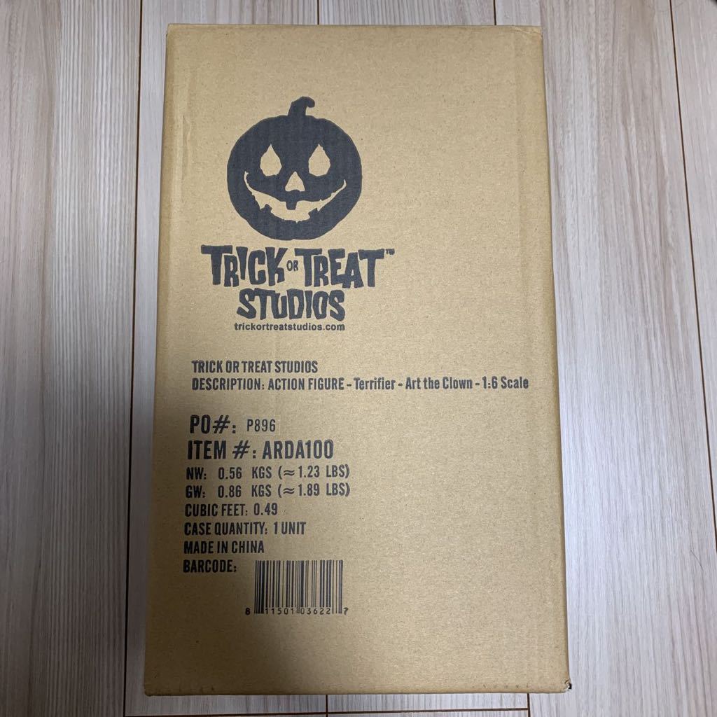 【新品 輸送箱付き】テリファー 1/6 フィギュア トリックオアトリートスタジオTERRIFIER TRICK OR TREAT STUDIOS ホットトイズ系_画像1