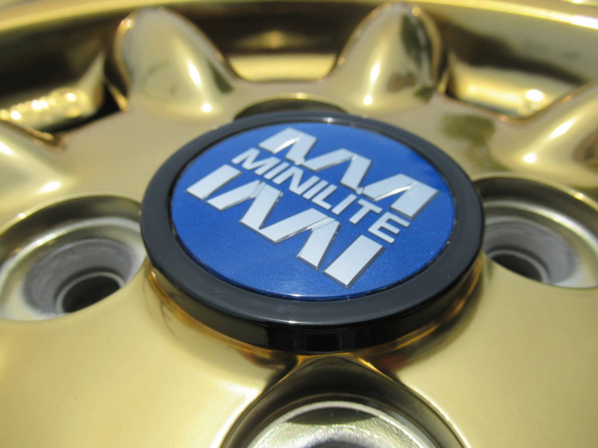 ダイハツ純正 MINILITE ミニライト☆15インチ 金メッキ 4.5J+45 ダイハツ純正 MINILITE ミニライト☆15インチ 金メッキ 4.5J+45