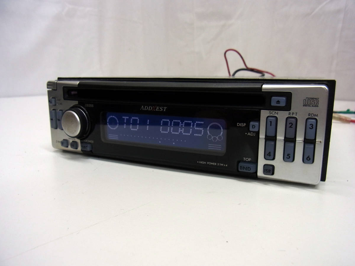  Clarion Addzest / ADDZEST CD player CD deck / Car Audio 1DIN deck [DB355] old car [K11062303]