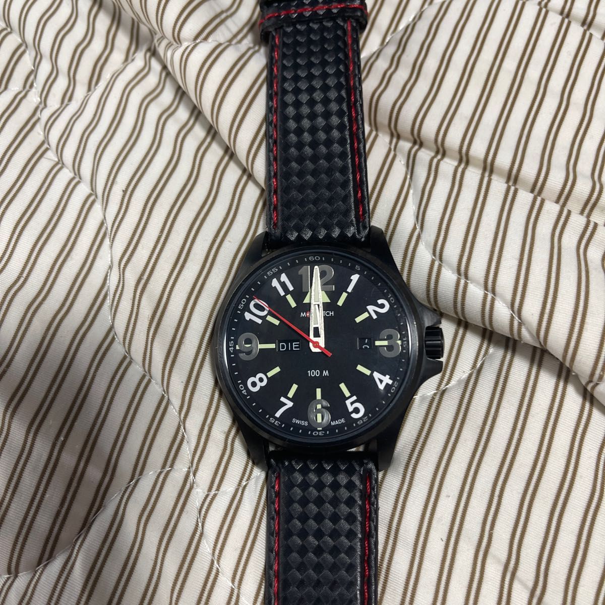 112 MWATCH クオーツ スイスメイド メンズ 腕時計 ウォッチ