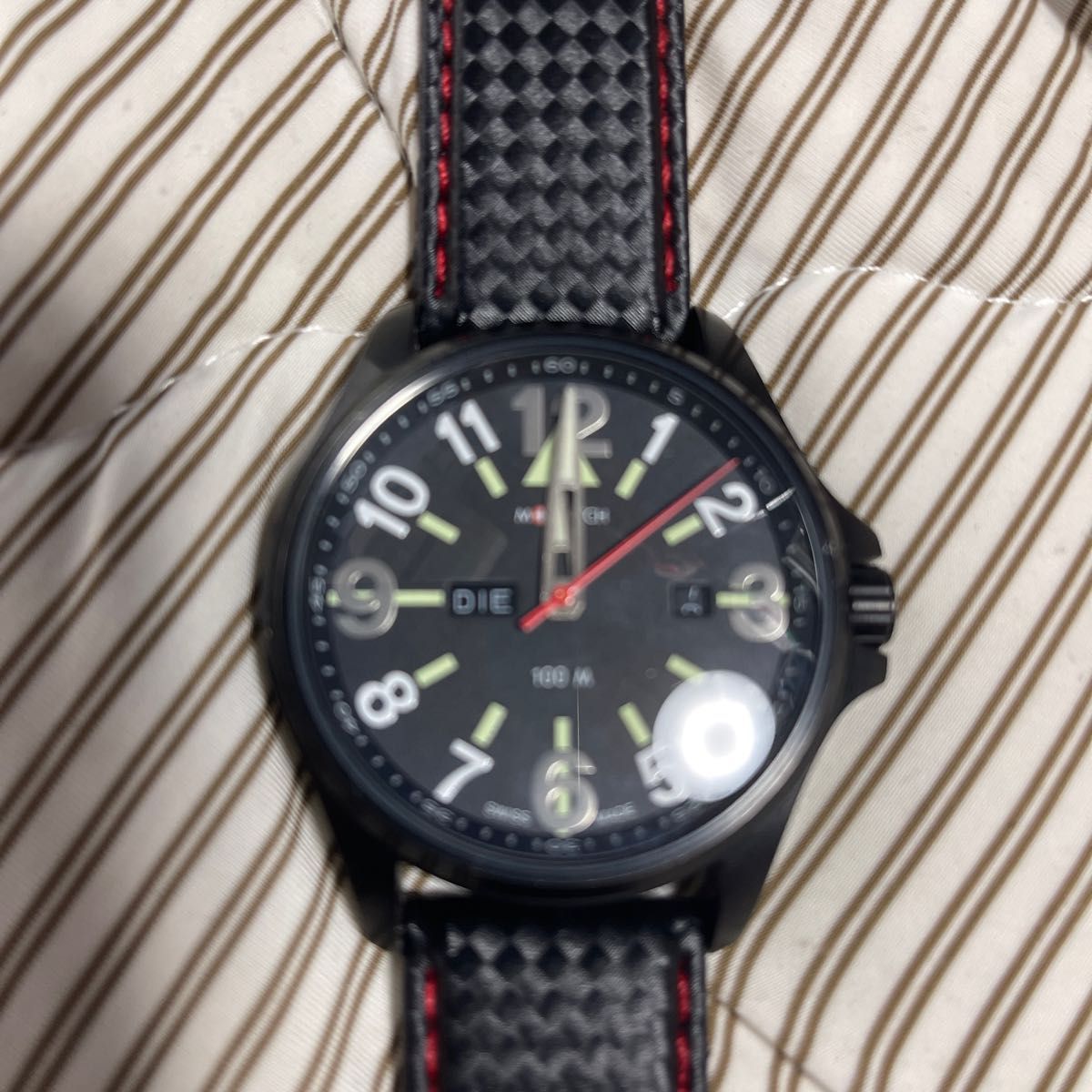 112 MWATCH クオーツ スイスメイド メンズ 腕時計 ウォッチ