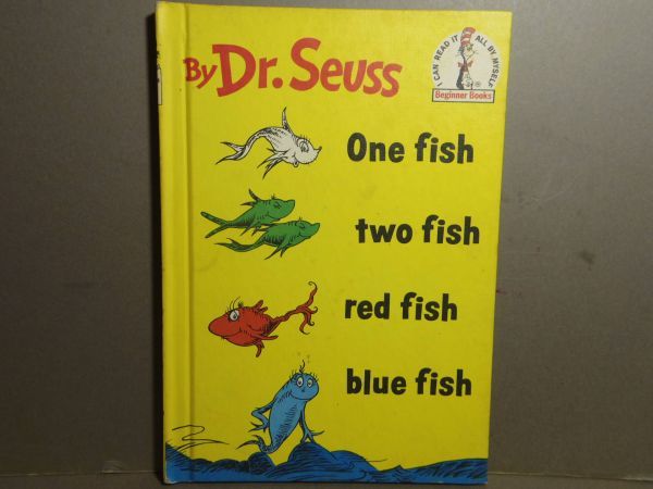 洋書絵本 Dr.Seuss one fish two fish red fish blue fish ドクタースース_画像1
