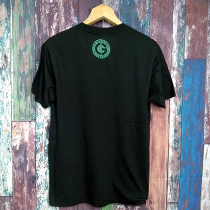 送込　Greensleeves　Reggae　UK 　半袖Tシャツ　黒　Mサイズ _画像3
