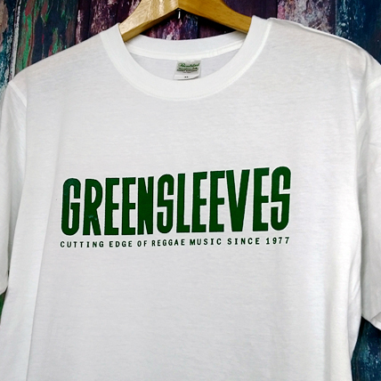 送込 Greensleeves UK Reggae 半袖Tシャツ 白 Lサイズ の画像2