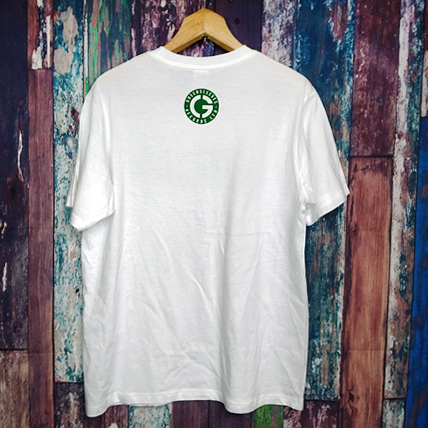 送込 Greensleeves UK Reggae 半袖Tシャツ 白 Lサイズ の画像3