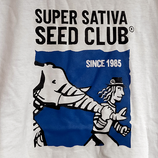 送込 スーパーサティバ　シードクラブ　Super Sativa Seed Club 半袖Tシャツ 白　XLサイズ _画像2