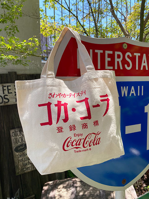  Coca * Cola легкий сумка S размер ( katakana Logo / слоновая кость ) # american смешанные товары America смешанные товары 