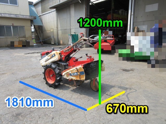 茨城 ヤンマー ディーゼル耕うん機 YT6 耕幅600mm エンジン 6 茨城 ヤンマー ディーゼル耕うん機 YT6 耕幅600mm エンジン 6