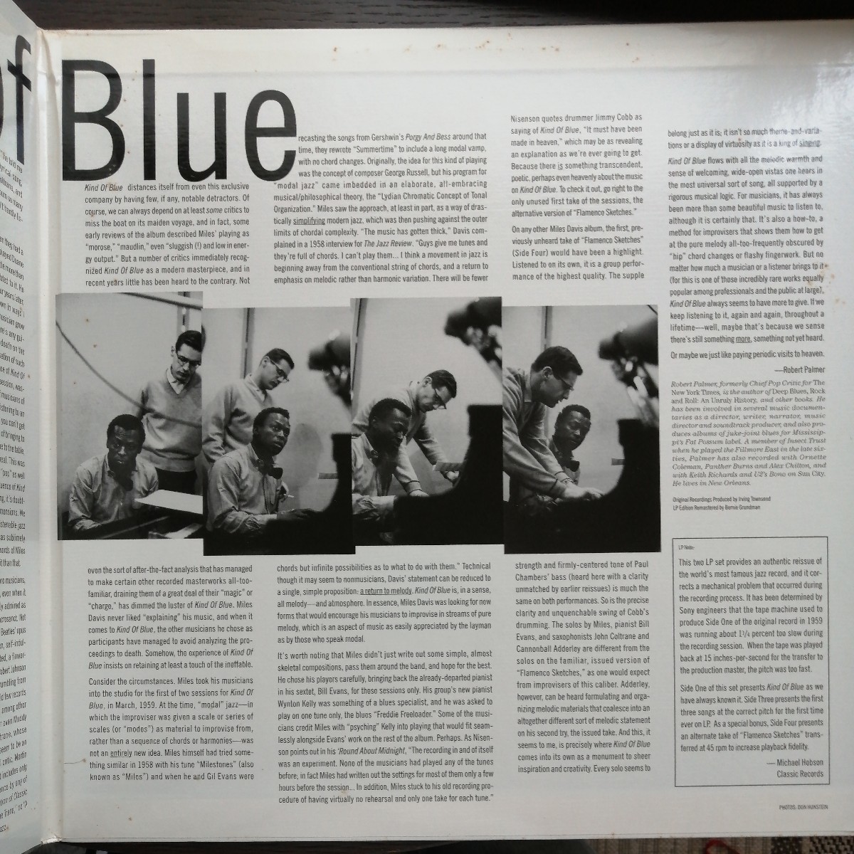 45回転片面プレス 4lp 最高音質 classic records MILES DAVIS KIND OF BLUE マイルス・デイビス デイヴィス レコード LP アナログ vinyl_画像4