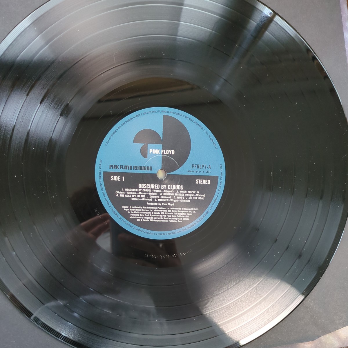 BGカット PINK FLOYD 雲の影 ピンク・フロイド obscured by clouds analog record レコード LP アナログ vinyl_画像5