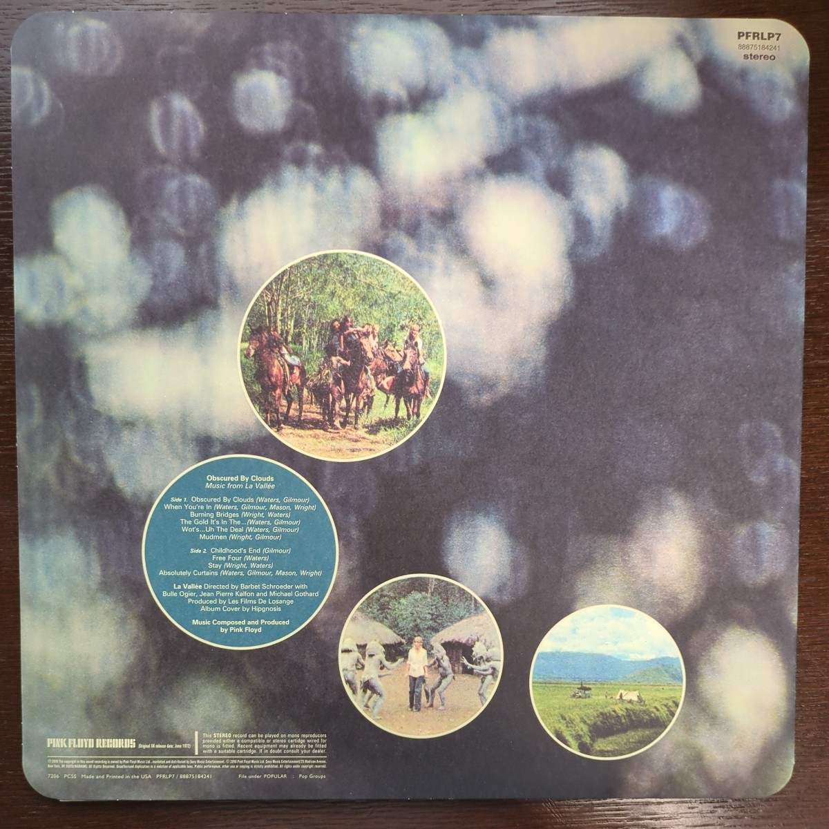 BGカット PINK FLOYD 雲の影 ピンク・フロイド obscured by clouds analog record レコード LP アナログ vinyl_画像2