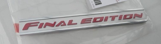 * новый товар * Mitsubishi оригинальный Lancer Evolution 10 финальный выпуск эмблема Lancer Evolution X CZ4A задний эмблема Finaledition ограничение 016