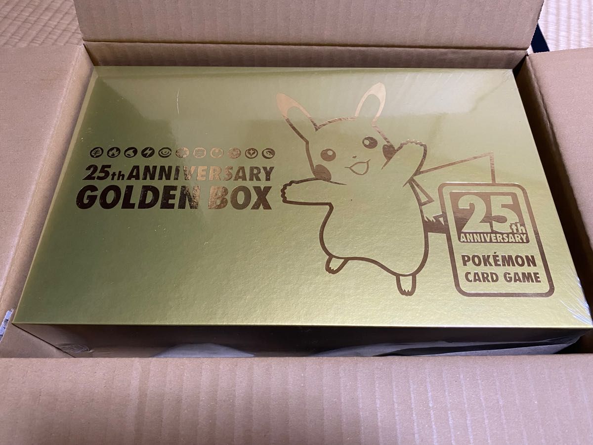 ポケモンカード 25周年限定 ゴールデンボックス 1BOX シュリンク未開封-