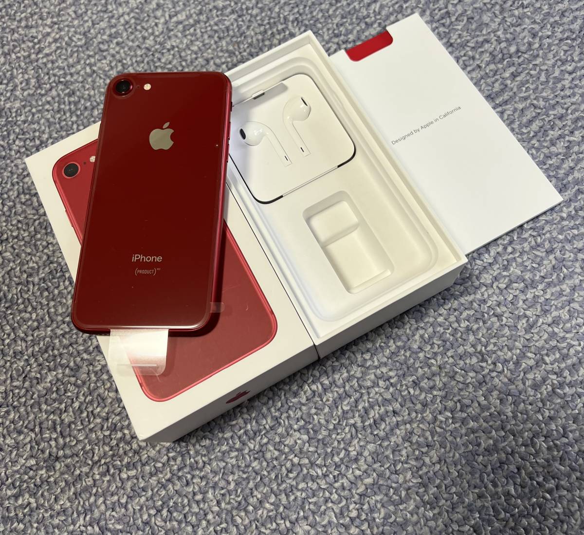 高い素材 iPhone8 product red 64GB 箱・充電器・イヤフォン付き