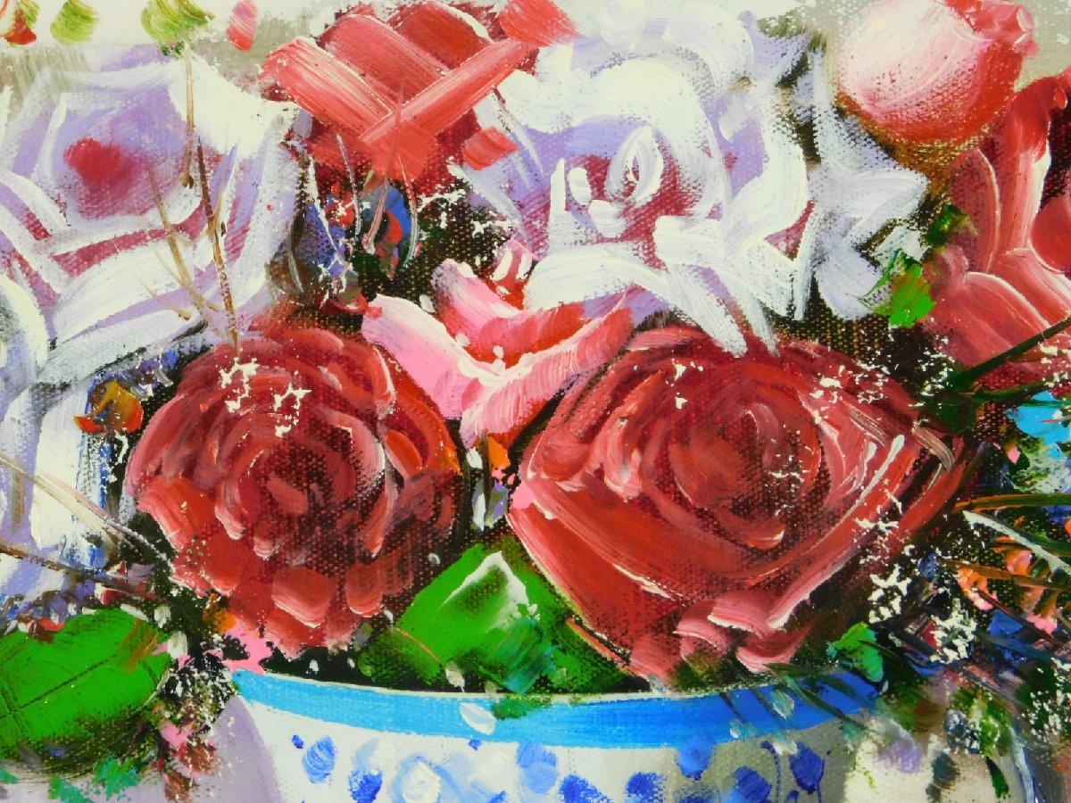 Yahoo!オークション - 畑省三 花瓶の花(バラ) 静物画 油彩 Yahoo!オークション - 畑省三 花瓶の花(バラ) 静物画 油彩