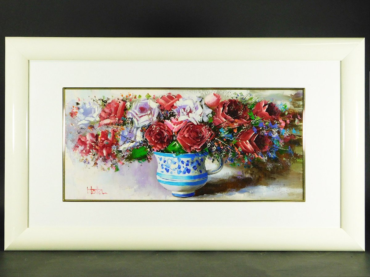 Yahoo!オークション - 畑省三 花瓶の花(バラ) 静物画 油彩 Yahoo!オークション - 畑省三 花瓶の花(バラ) 静物画 油彩