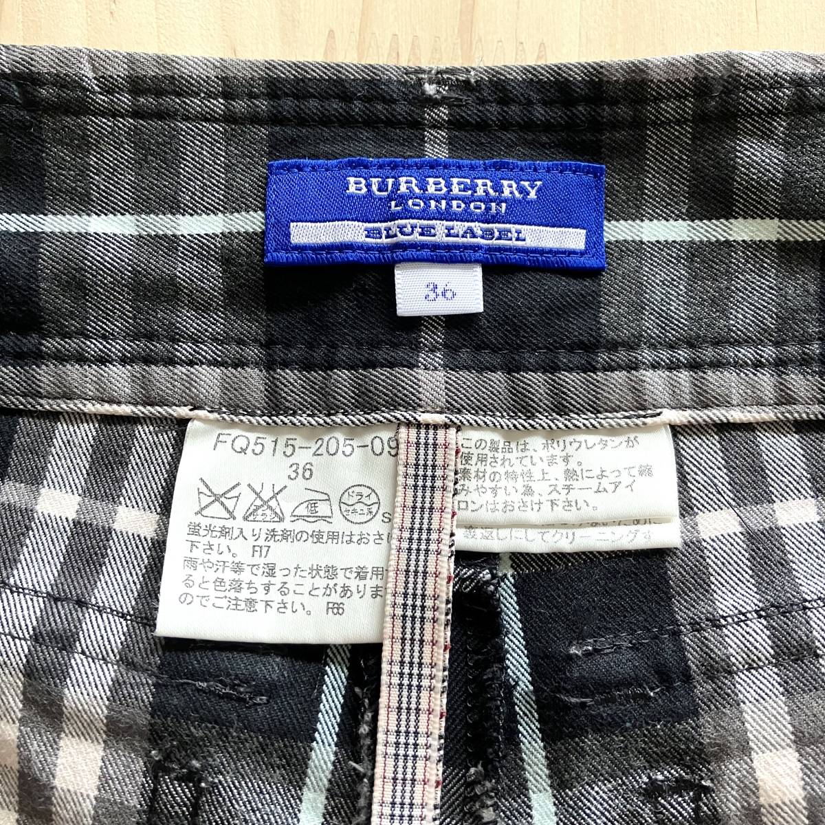 # хорошая вещь # BURBERRY Burberry BLUE LABEL # шорты 36 # хлопок стрейч # Blue Label # Burberry проверка # /