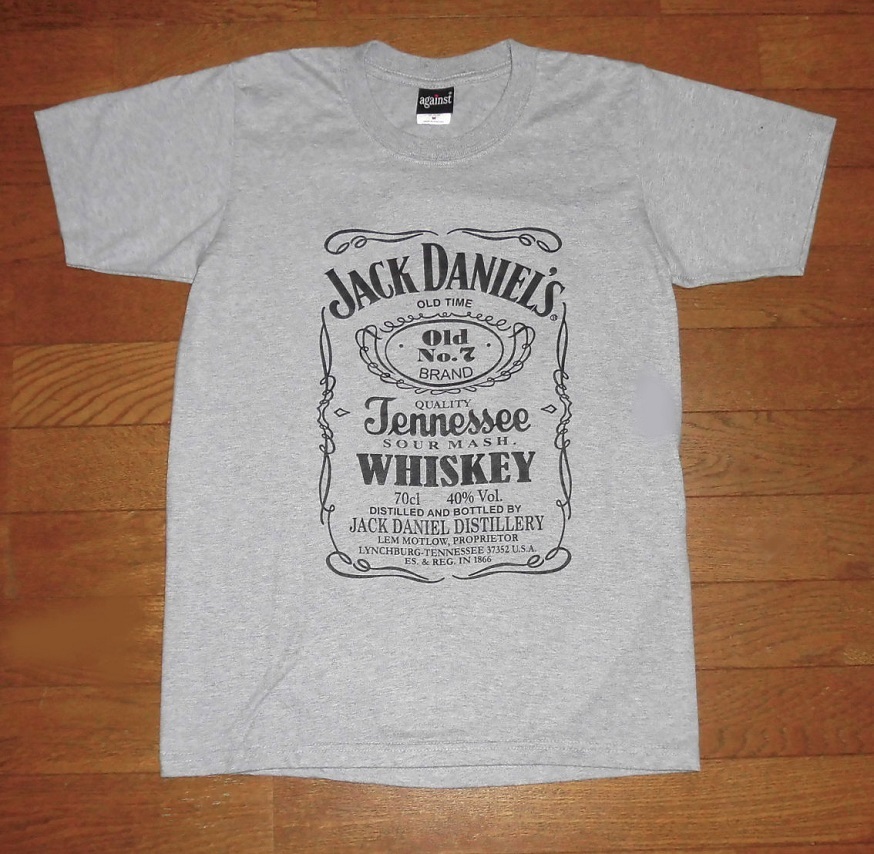 JACK DANIEL\'S OLD N7 BRAND Tennessee WHISKEY Jack Daniel Old No.7tenesi- виски футболка ASH M USED прекрасный товар 