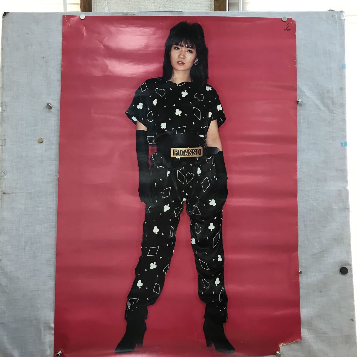 K255 浜田麻里レインボー・ドリーム ポスター/約、縦83.5×横59cm/傷