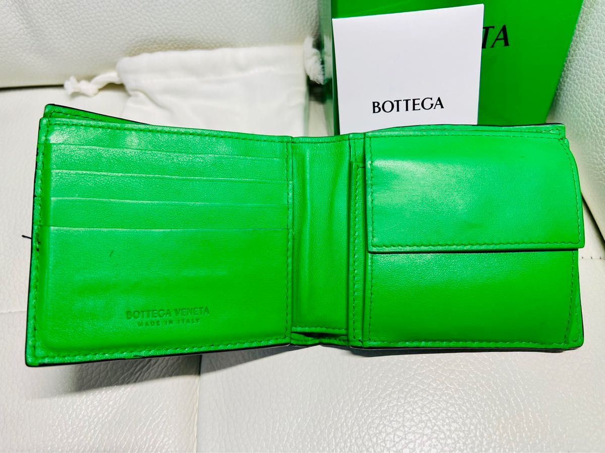 BOTTEGA VENETA ボッテガ グリーン イントレチャート 黒×緑 | www
