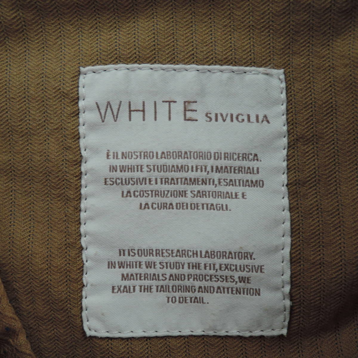 ■美品■ストラスブルゴ購入 シヴィリアホワイト ショートパンツ サイズ31 マスタード_画像7