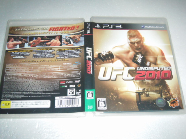  used PS3 UFC UNDISPUTED 2010 operation guarantee including in a package possible 