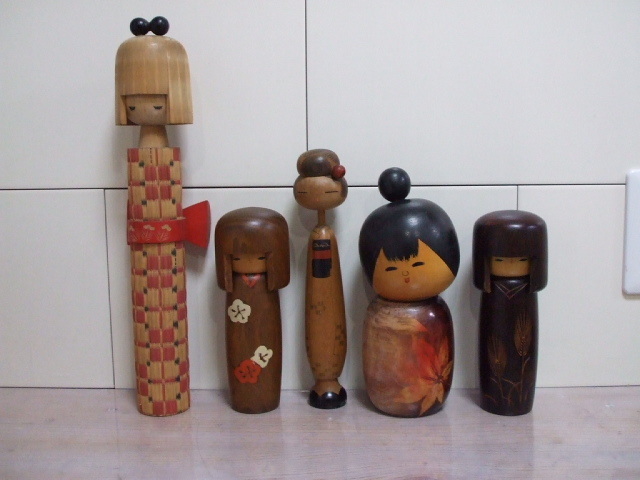 卯三郎・はじめ・関口三作・柳山・香村・関口東亜 他 創作こけし
