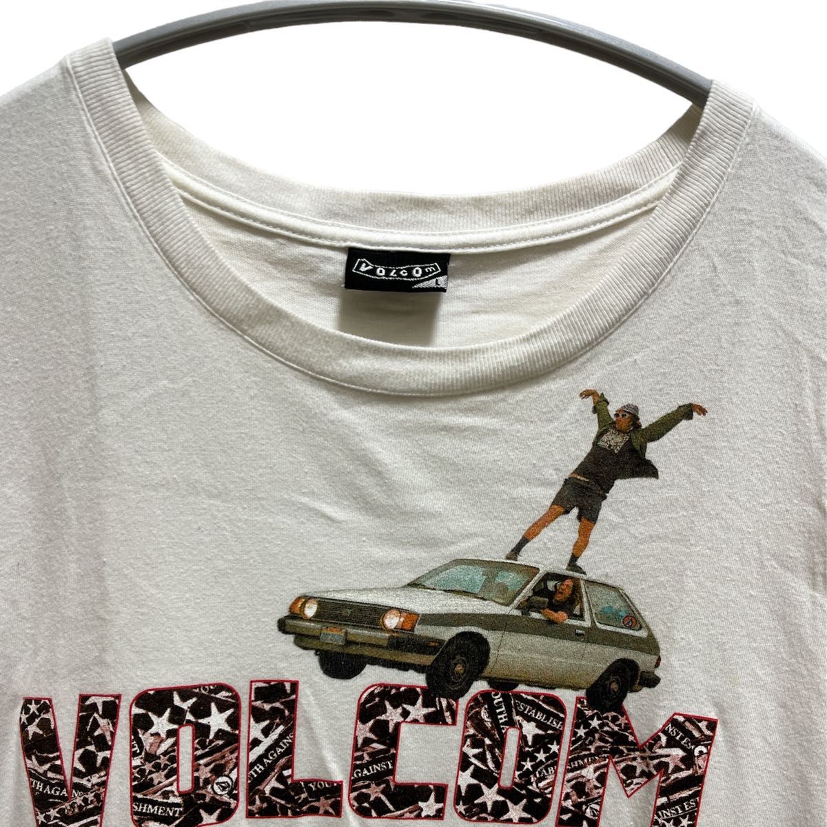 ボルコム VOLCOM Tシャツ 古着 白