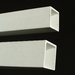 高い素材 引抜ＦＲＰ長角パイプ52×32，外寸52×32×t5×3m 樹脂