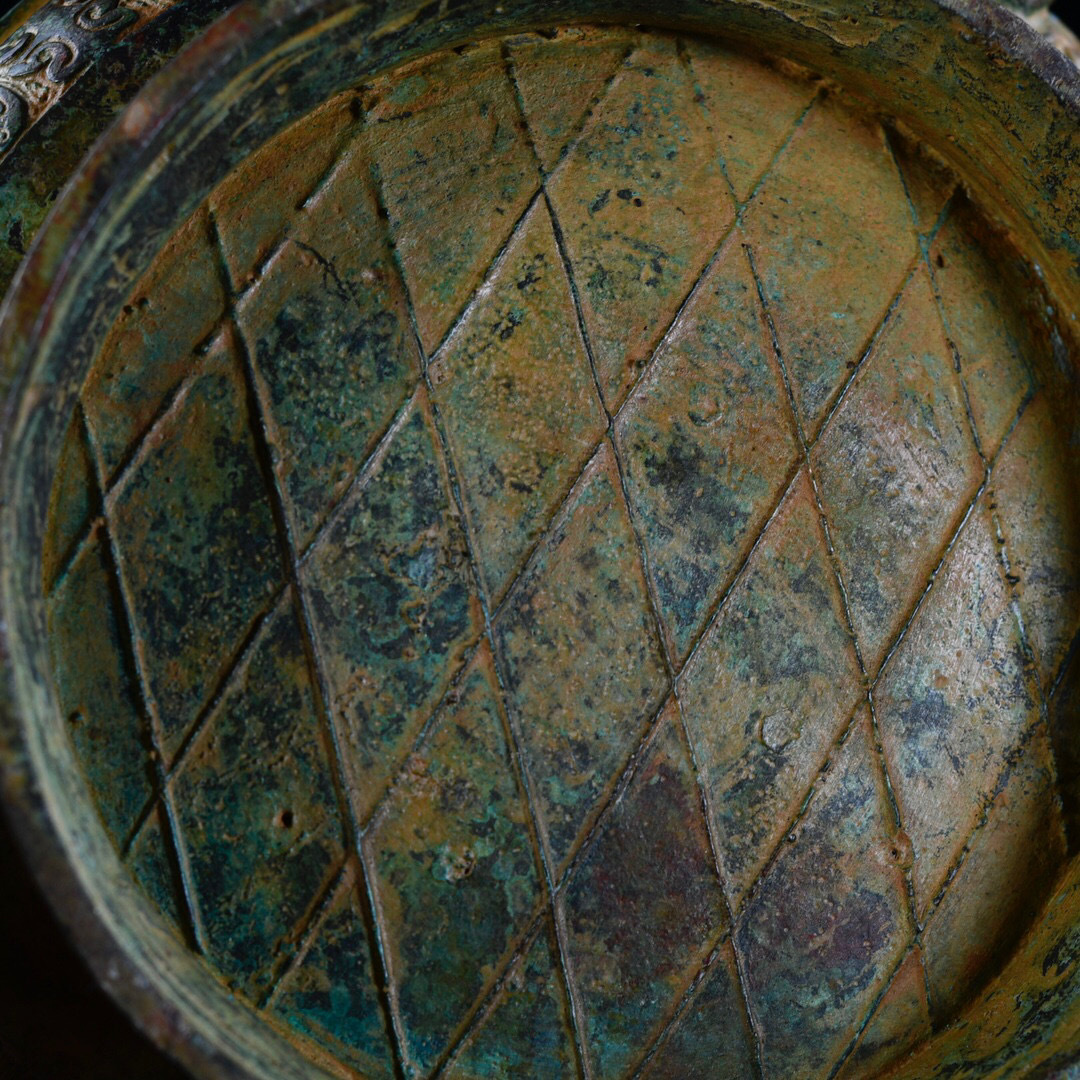 館蔵珍品 西周 青銅製 墻盤』置物 賞物 貴重物品 収蔵品 中国古美術