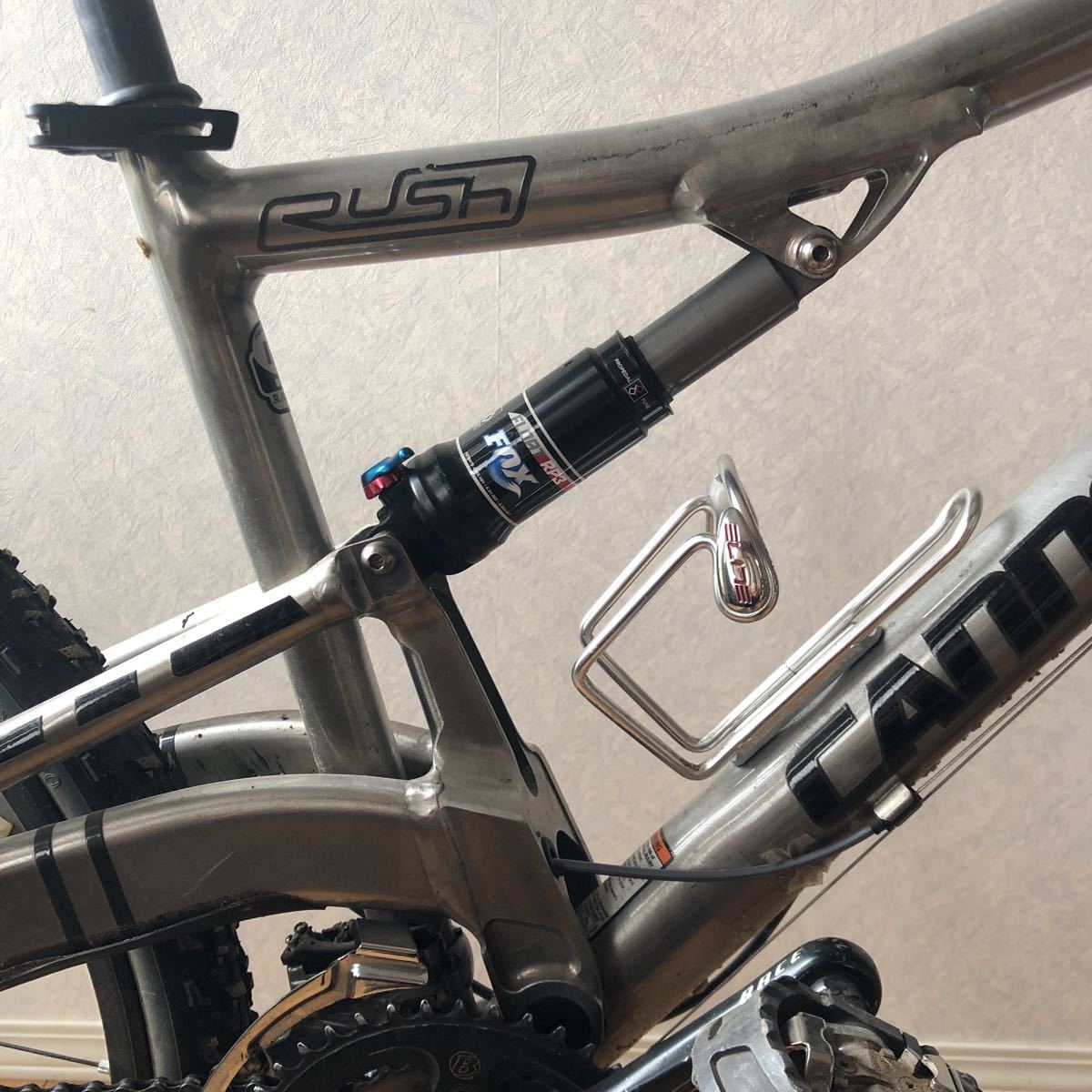 cannondale rush ラッシュ USA製 キャノンデールMTB Mサイズ フルサス / XTR / 3×9 / FOX / MAVICの画像4