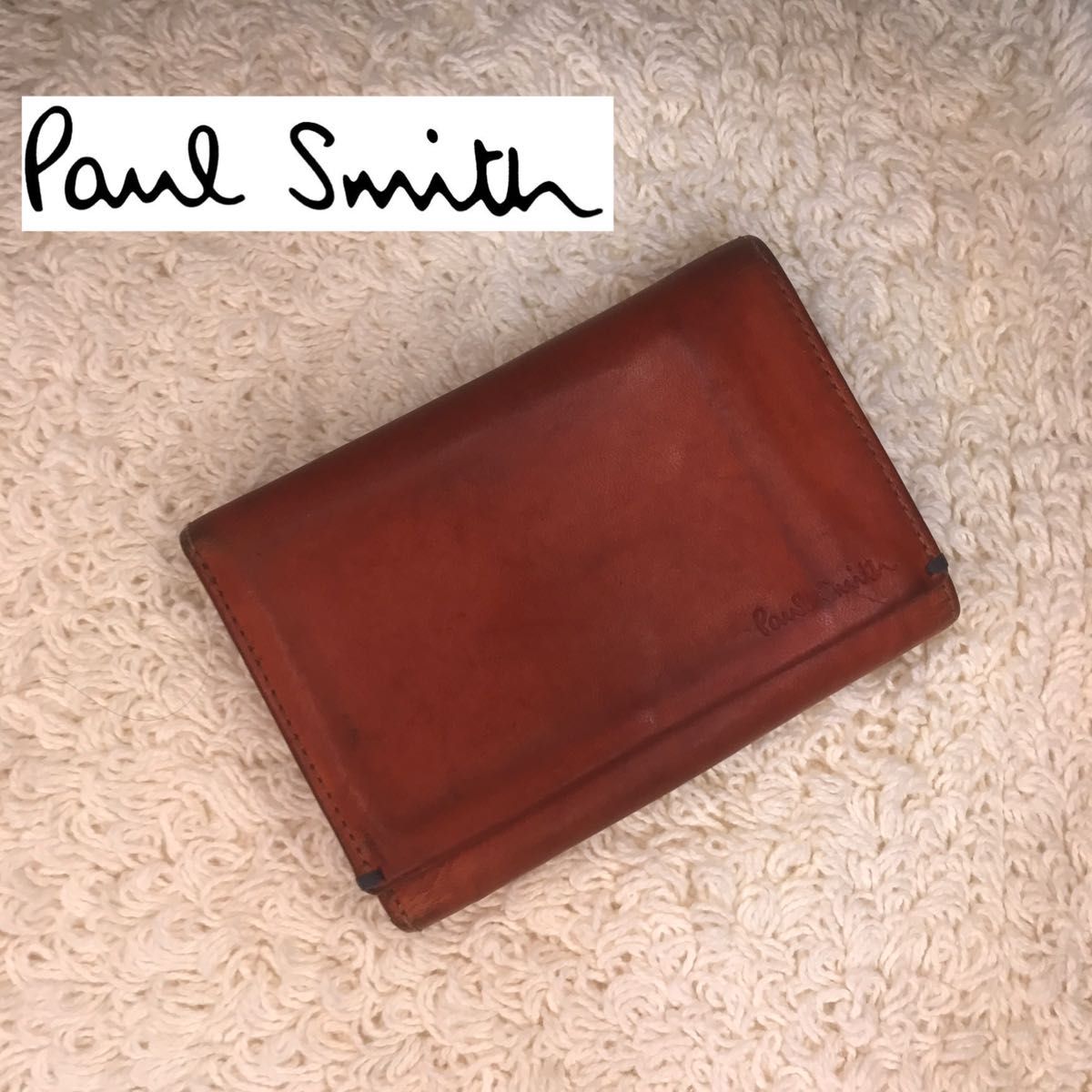 新品 ポールスミス 折財布 レザー ブラウン 財布 レディース 10wd945