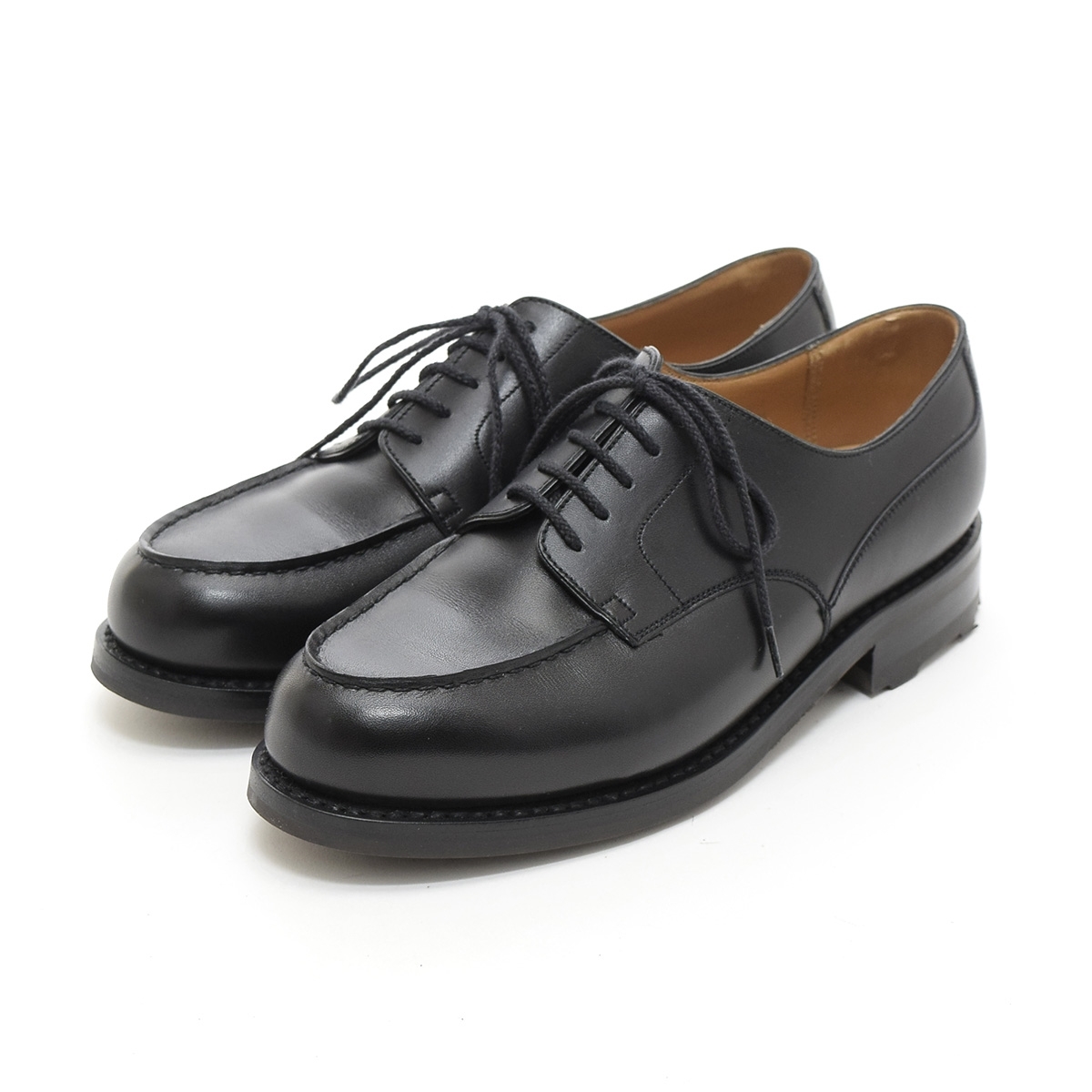 ●475622 未使用品 J.M.WESTON ●オックスフォードシューズ 革靴 GOLF サイズ5E/約25.0cm レザー 本革 メンズ フランス製 ブラック